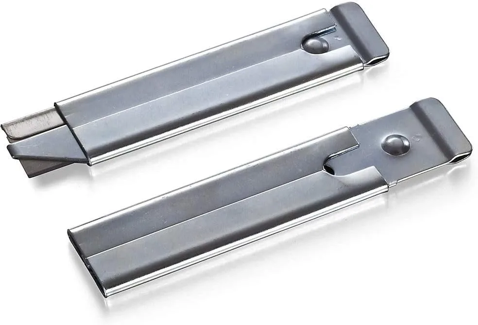 OIC Single-Sided Razor Blade Carton Cutters, Silver, Pack Of 12