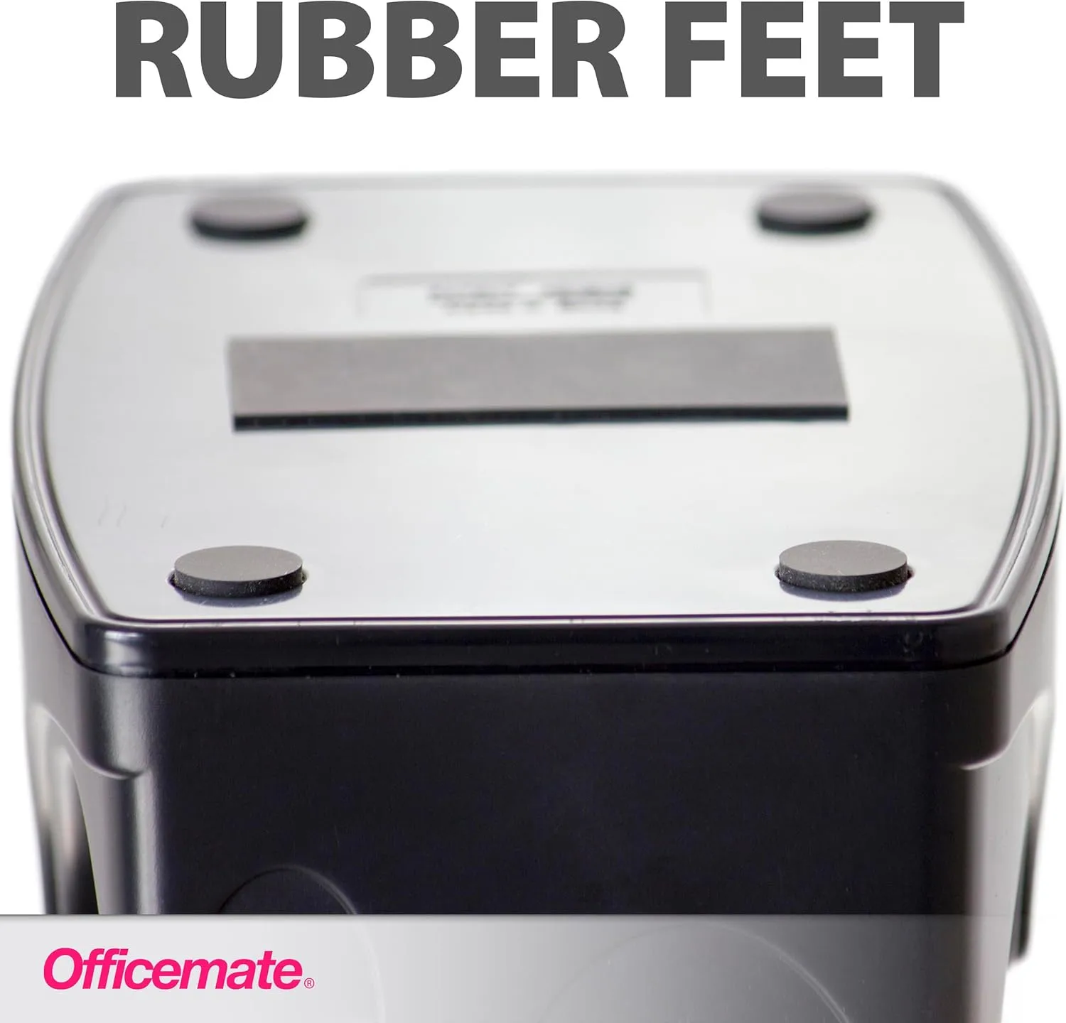 Officemate Recycled 2-in-1 Heavy Duty Tape Dispenser, 1" and 3" Cores, Black (96690)