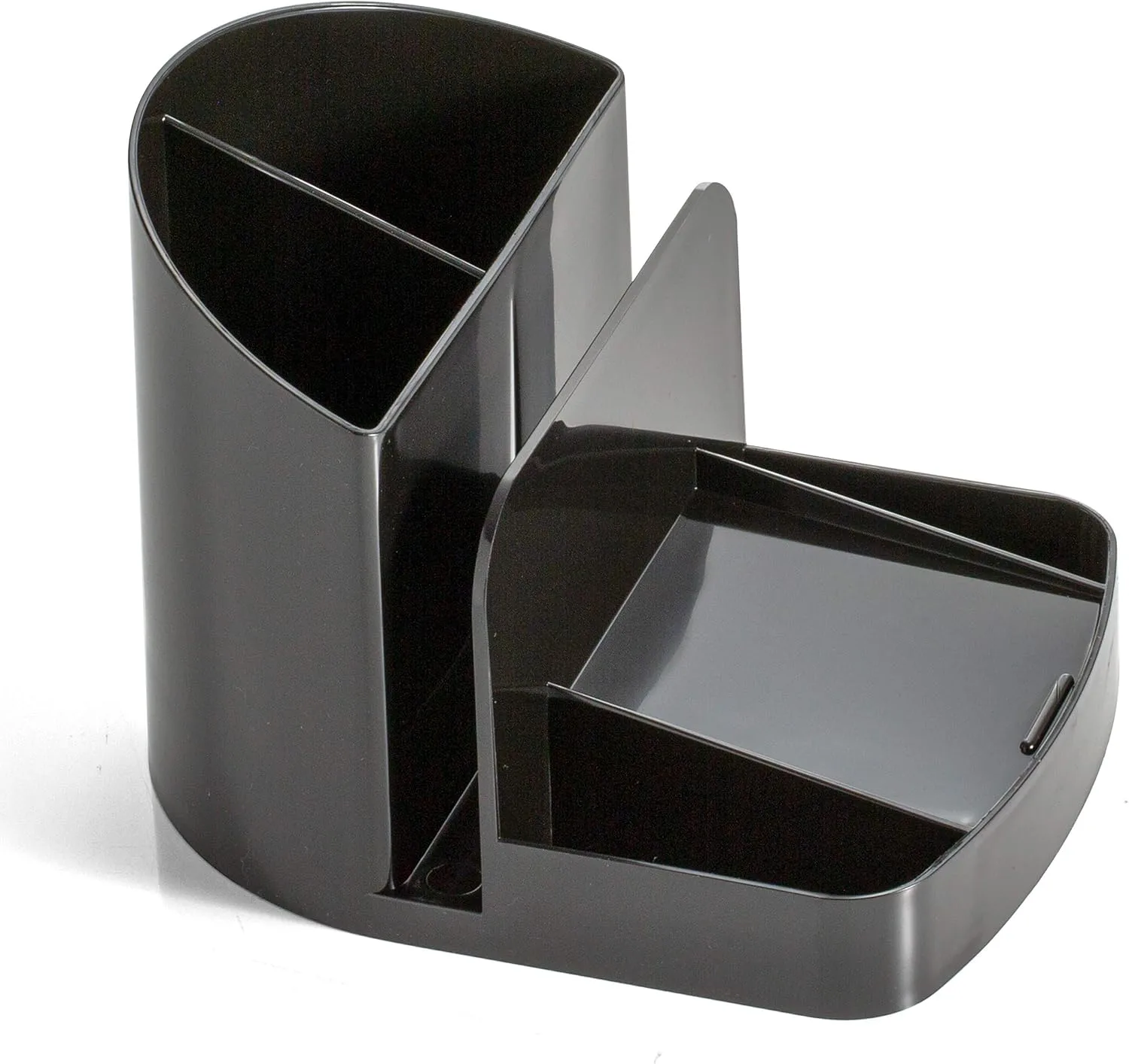 Officemate Recycled Deluxe Desk Organizer, Black (26022) 5" x 5.4" x 6.8"