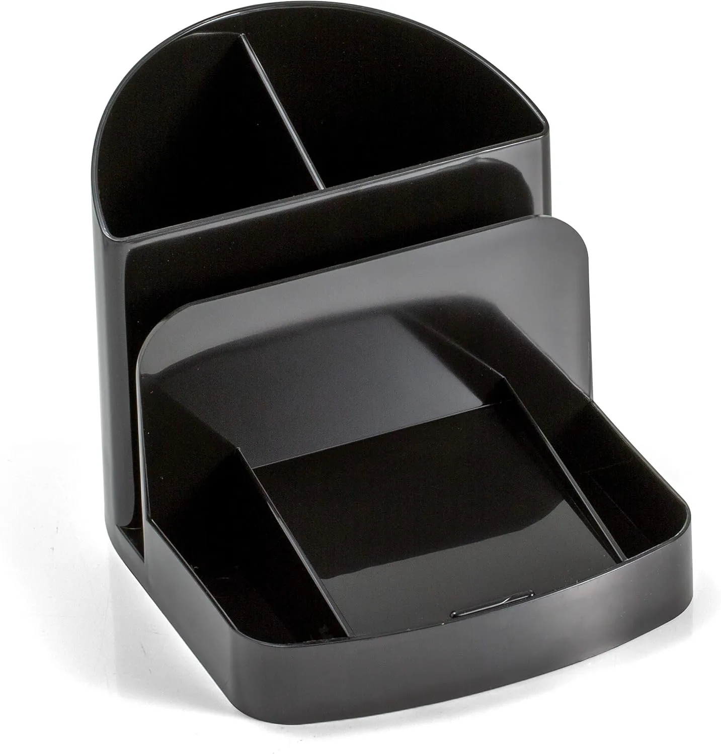Officemate Recycled Deluxe Desk Organizer, Black (26022) 5" x 5.4" x 6.8"