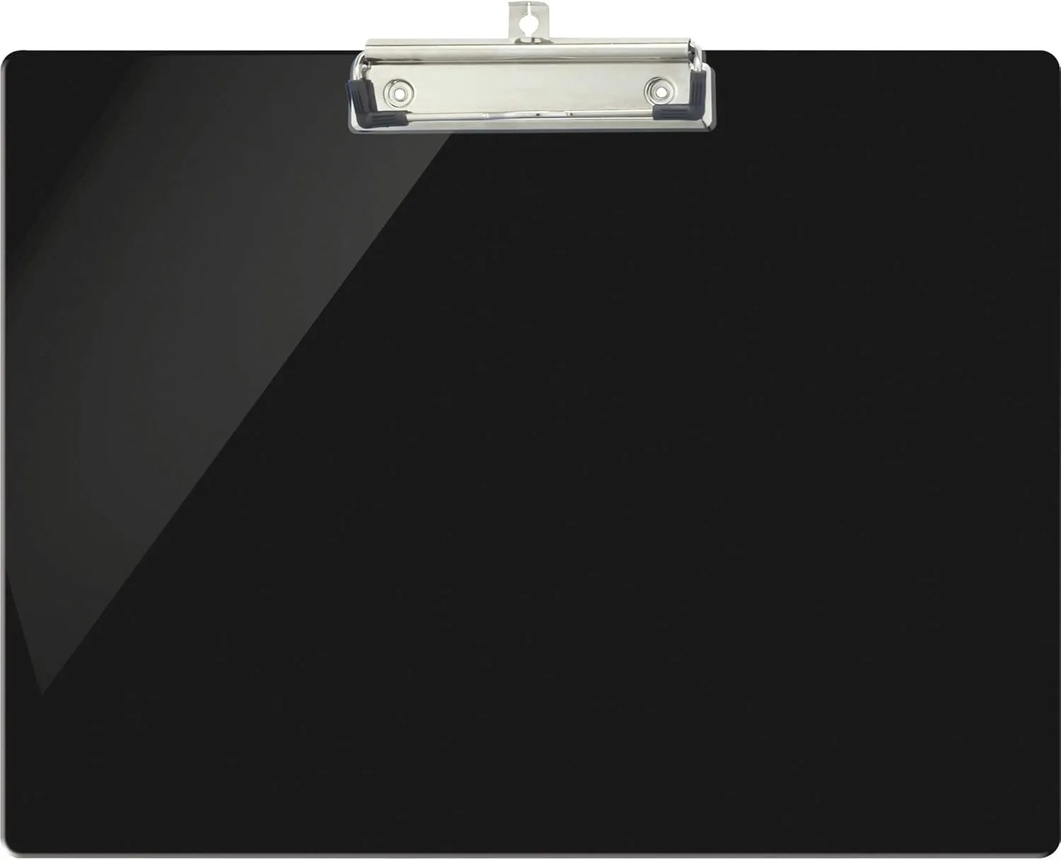Officemate Recycled Landscape Plastic Clipboard, Black, 9in x 12½in (83050)