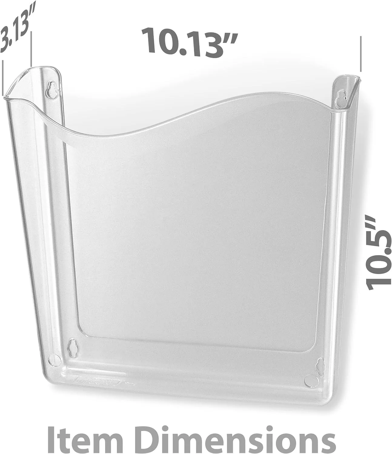 Officemate Unbreakable Wall File, Vertical, Clear (21674)