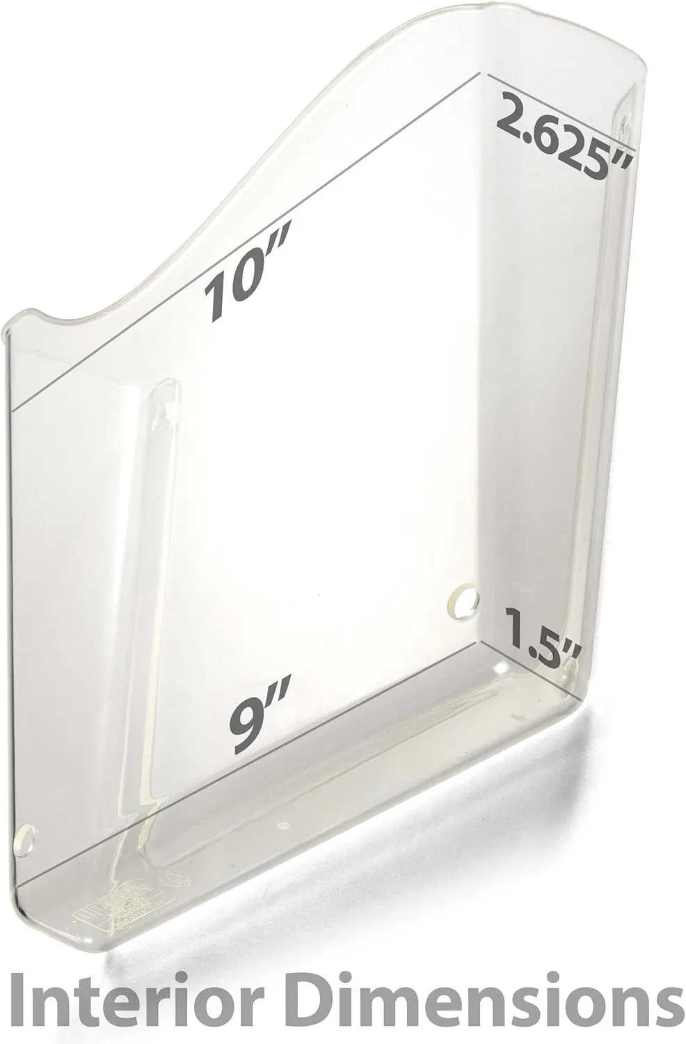 Officemate Unbreakable Wall File, Vertical, Clear (21674)