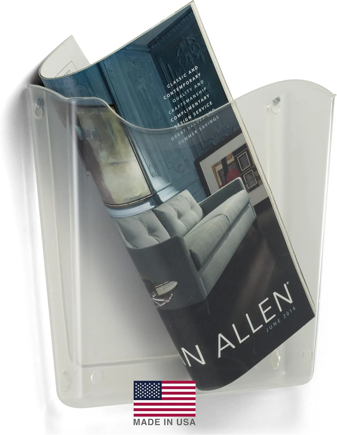 Officemate Unbreakable Wall File, Vertical, Clear (21674)