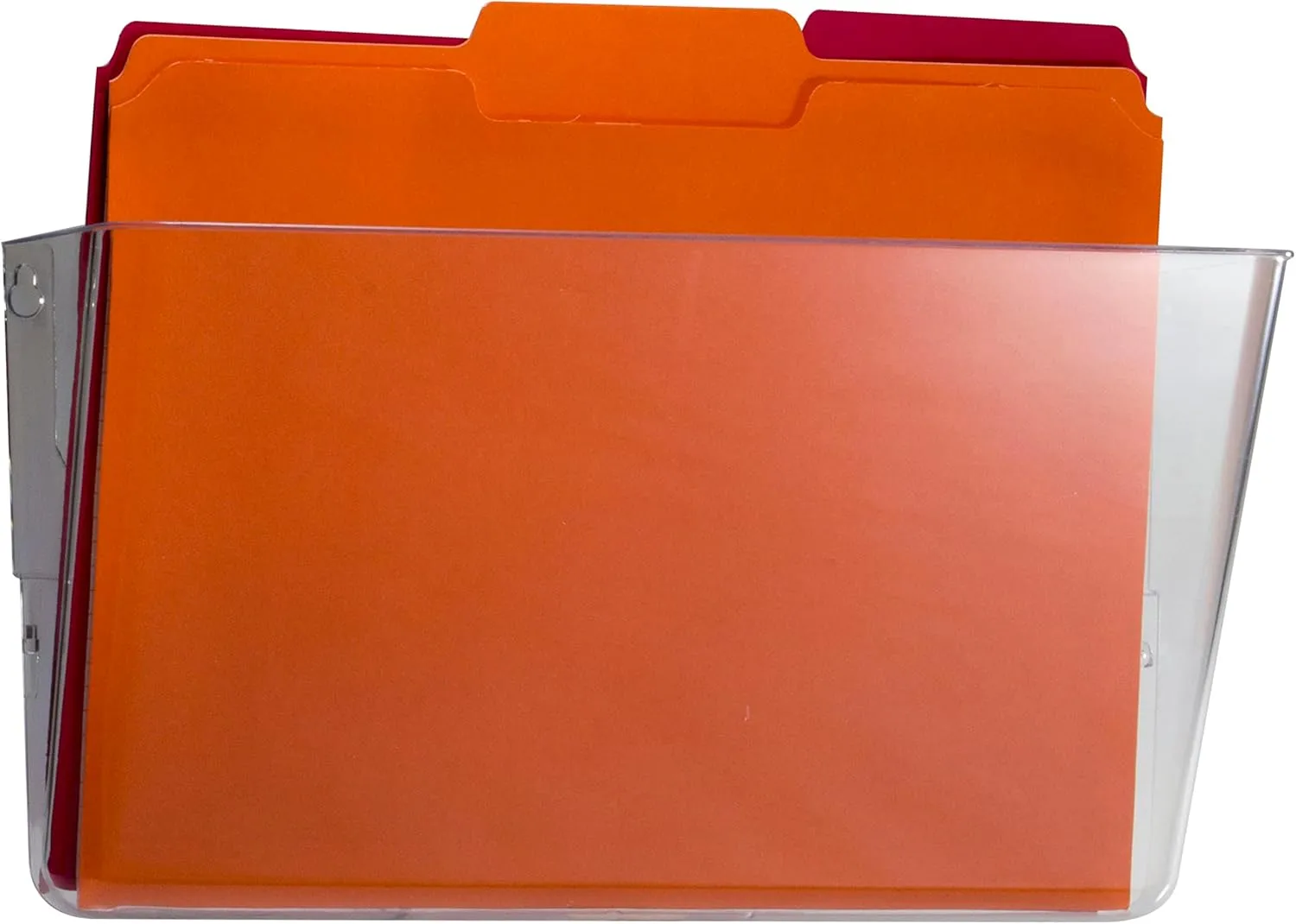 Officemate OIC Single Pocket Wall File, Letter Size, Clear