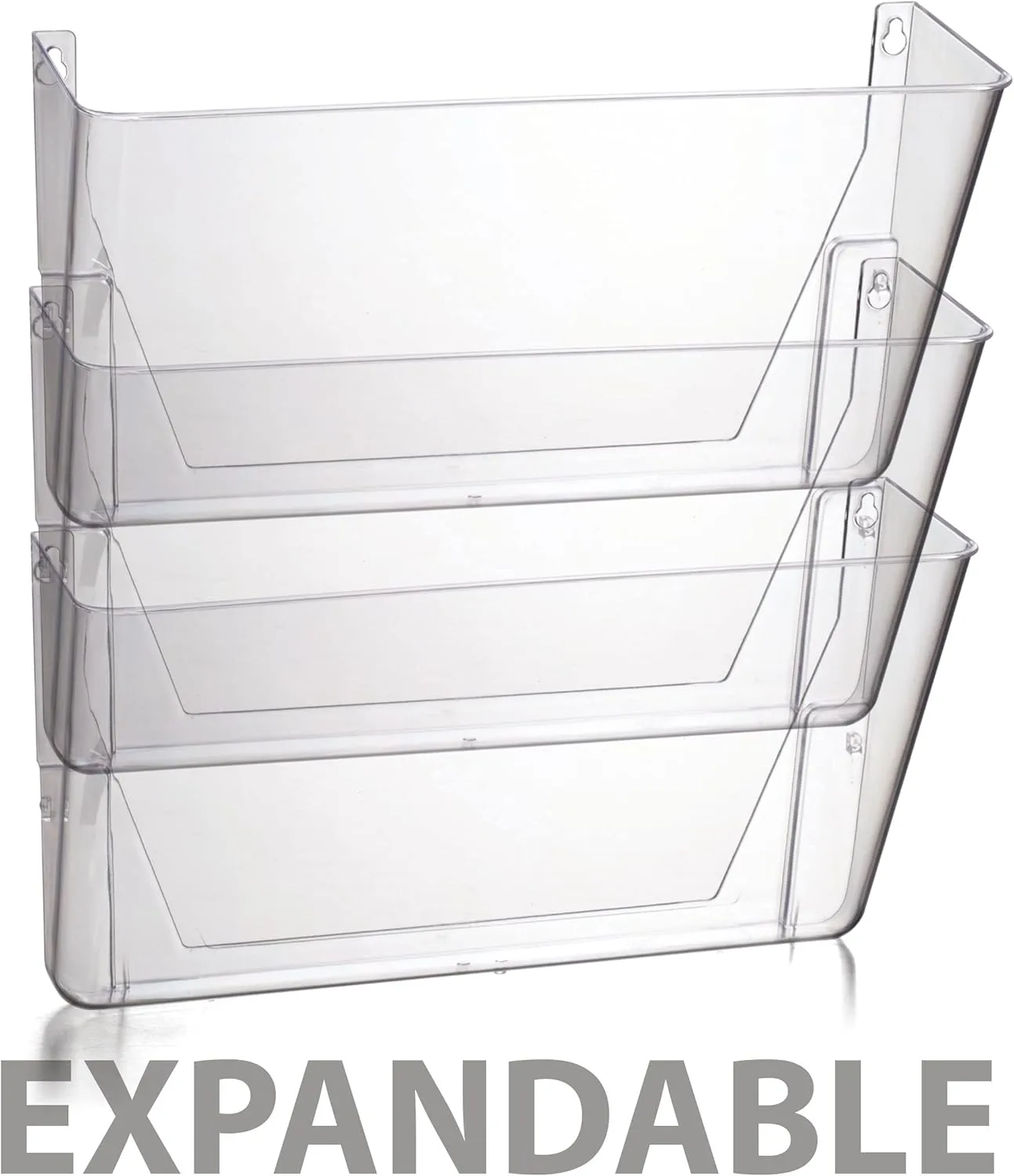 Officemate OIC Single Pocket Wall File, Letter Size, Clear