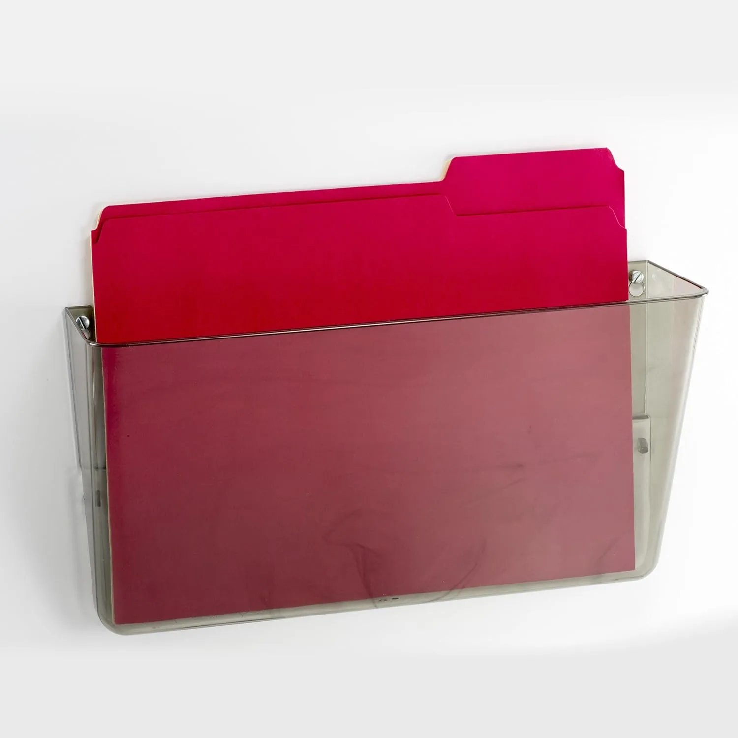 Officemate Wall File, Letter Size, 13 x 4 1/8 x 7 Inches, Smoke (21431) 1 Count (Pack of 1)