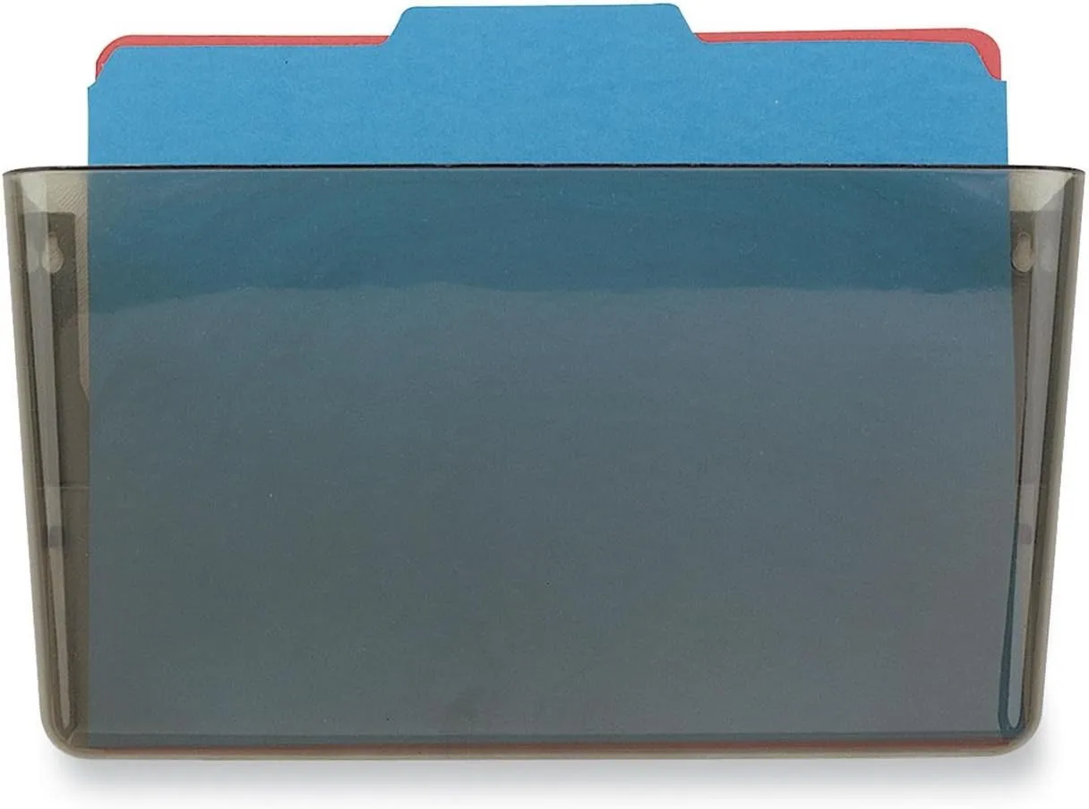 Officemate Wall File, Letter Size, 13 x 4 1/8 x 7 Inches, Smoke (21431) 1 Count (Pack of 1)