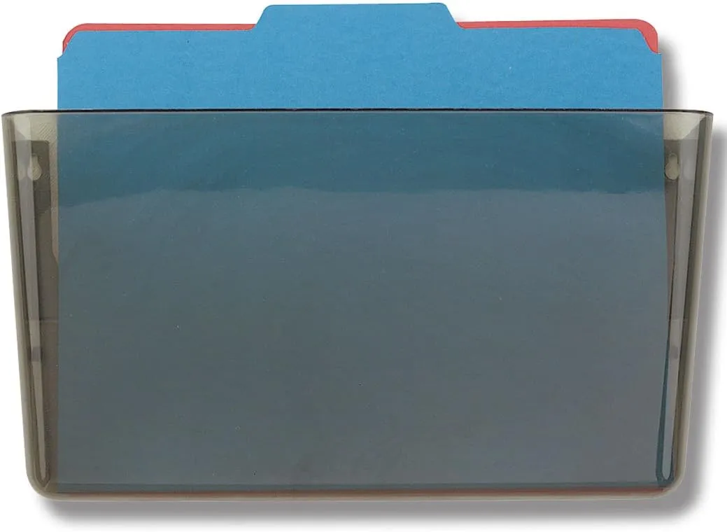 Officemate Wall File, Letter Size, 13 x 4 1/8 x 7 Inches, Smoke (21431) 1 Count (Pack of 1)