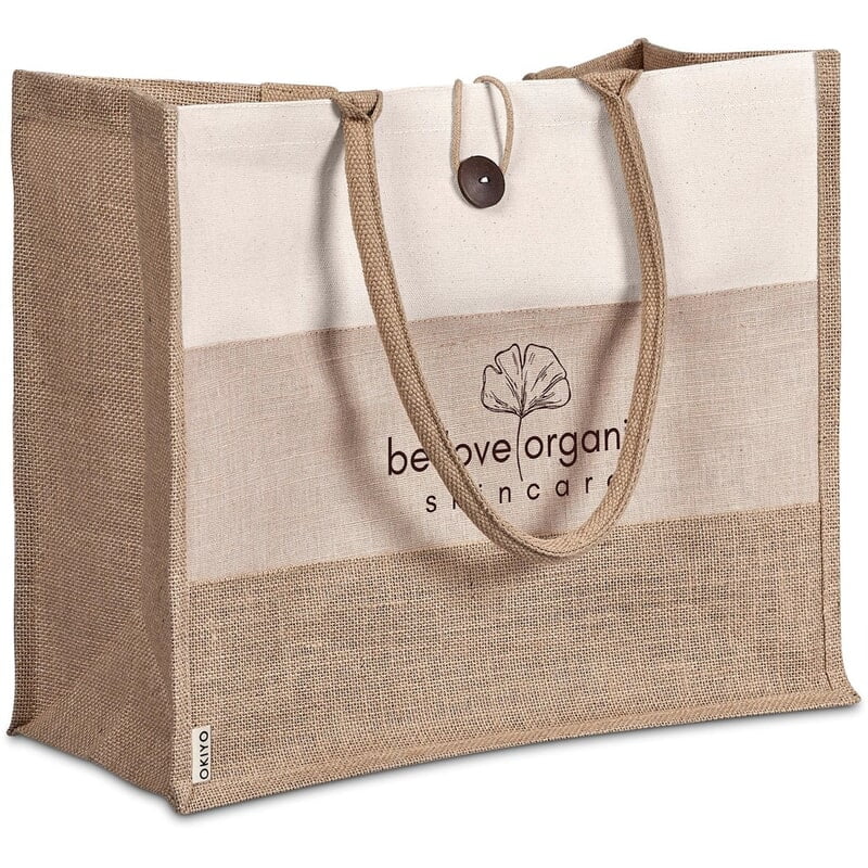 Okiyo Fukei Jute & Cotton Tote