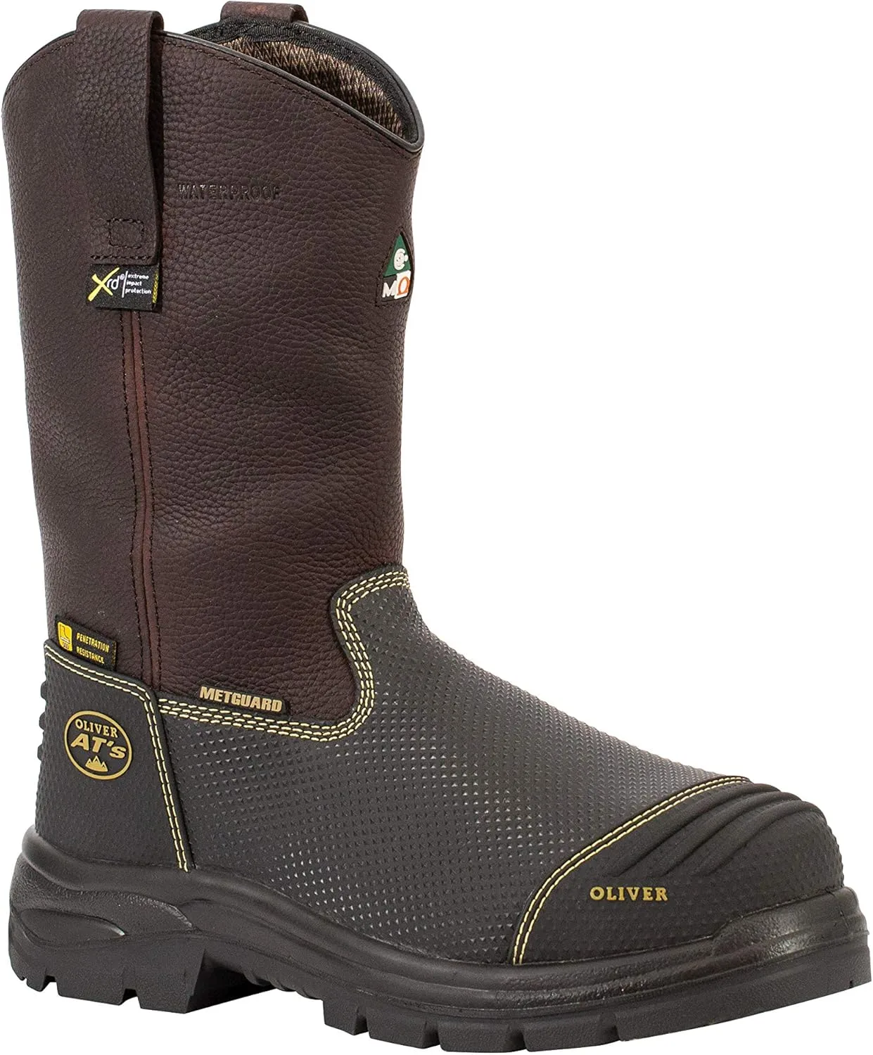 OLIVER BY HONEYWELL Men's 12" Met Guard Steel Toe Pull On Riggers Boot