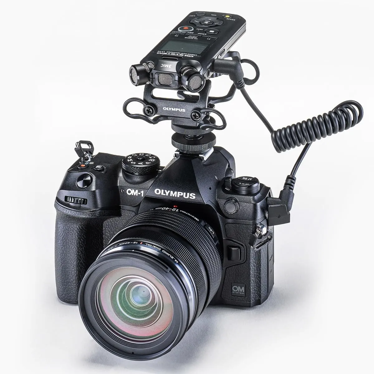 OM SYSTEM Olympus LS-P5 PCM Recorder with tresmic 3-Microphone, Bluetooth, USB Mic Mode, 16GB