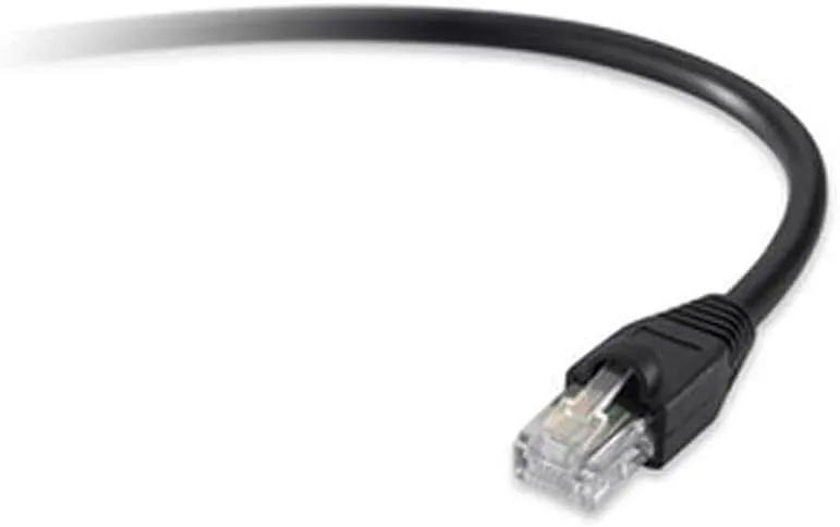 Unirise USA LLC Cat5e Shielded Gigabit Ethernet Patch Cable Utp Black Snagless 5ft