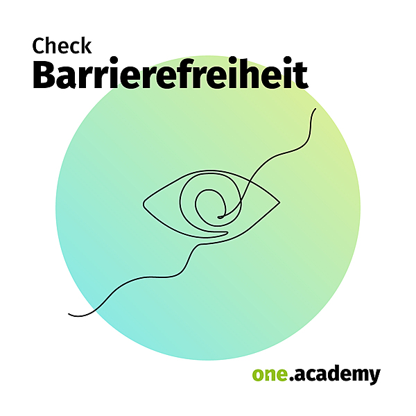 one.academy: Check Barrierefreiheit