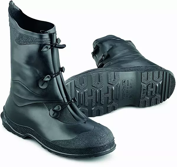 ONGUARD Industries 89802 PVC Gator Shoe with Lug Outsole, 12" Height, Black, Size Large