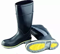 ONGUARD 89908 Polyblend PVC Flex 3 Men's Steel Toe KneeBoots with Power-Lug Outsole, 16" Height, Size 11
