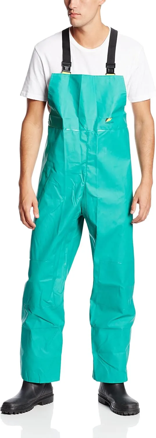 ONGUARD CHEMTEX Bib Overalls - Size Large, Green (Nylon & PVC)