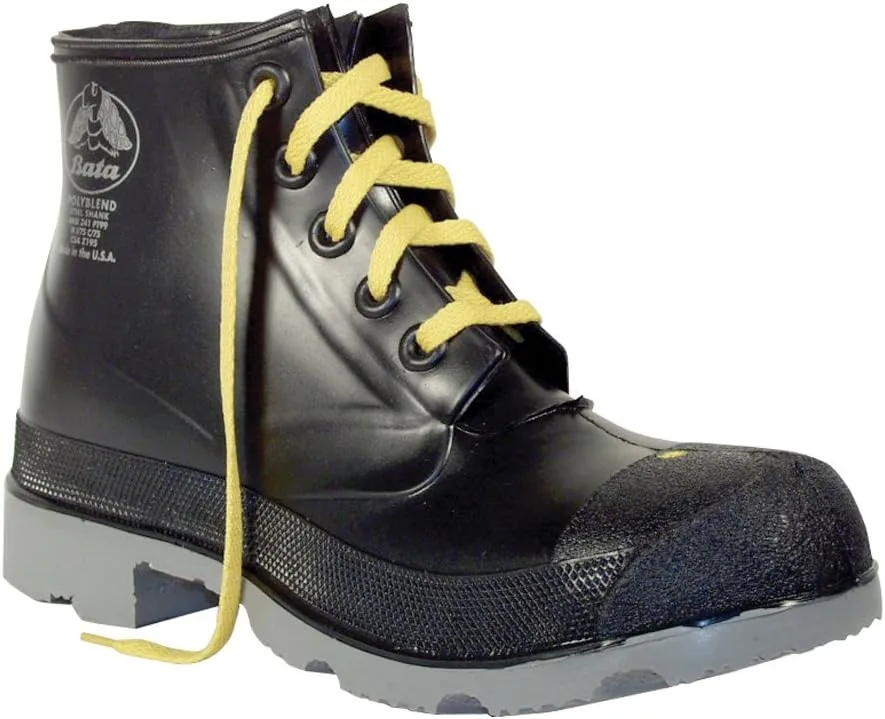 ONGUARD POLYGOLIATH 6" Steel Toe Work Boot - Size 7, Black, Polyurethane Upper, Cleated Sole