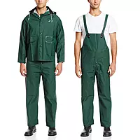 ONGUARD, Sitex 3 Pc Rain Suit, 100% Waterproof PVC, Lightweight and Durable, Green, 76600, Size 2XL US