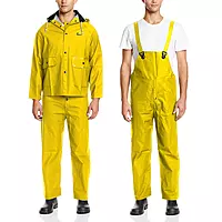 ONGUARD, Sitex 3 Pc Rain Suit, 100% Waterproof PVC, Lightweight and Durable, Yellow, 76515, Size 3XL US