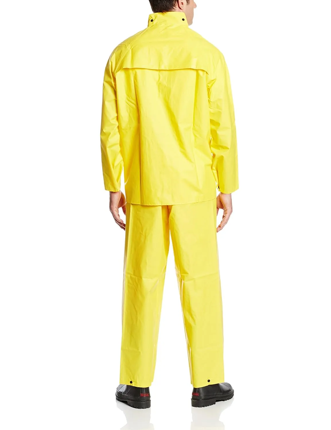 DUNLOP Tuftex 3 Pc Rain Suit, 7801700.LG, Size LG - Yellow PVC/Nylon