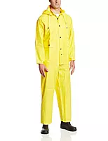 DUNLOP Tuftex 3 Pc Rain Suit, 7801700.LG, Size LG - Yellow PVC/Nylon