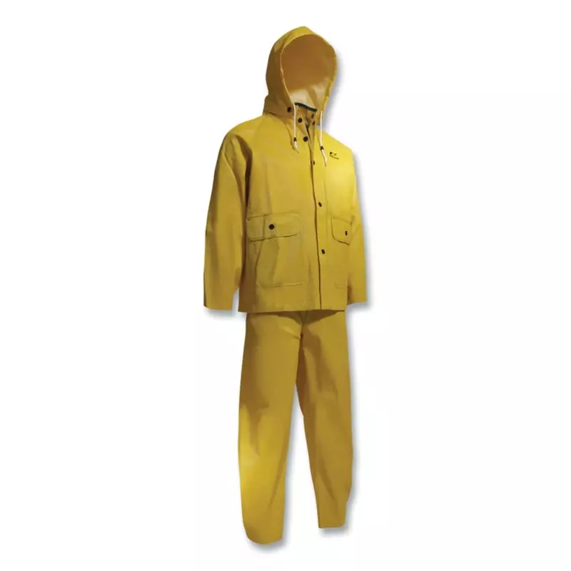 ONGUARD Webtex 3-Piece Rain Suit, Bib Pants, Size 2X-Large, Yellow