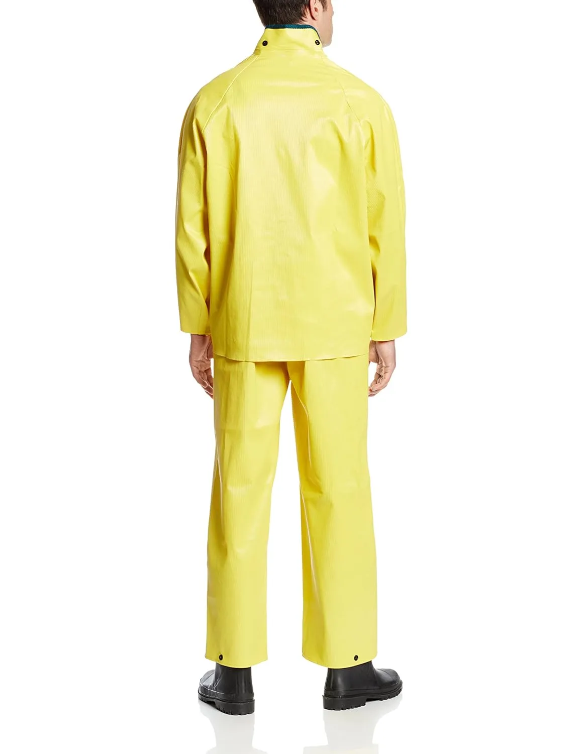 ONGUARD Webtex 3-Piece Rain Suit with Bib Pants, Size Large, Yellow