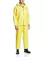 ONGUARD Webtex 3-Piece Rain Suit with Bib Pants, Size Large, Yellow