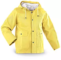 ONGUARD Webtex Rain Jacket, 3X-Large, Yellow, PVC