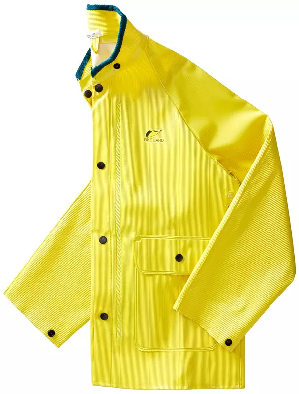 ONGUARD Webtex Rain Jacket - Size Large, Yellow, PVC - 7603200.LG