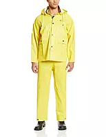ONGUARD Webtex 3-Piece Rain Suit with Bib Pants, Size Medium, Yellow
