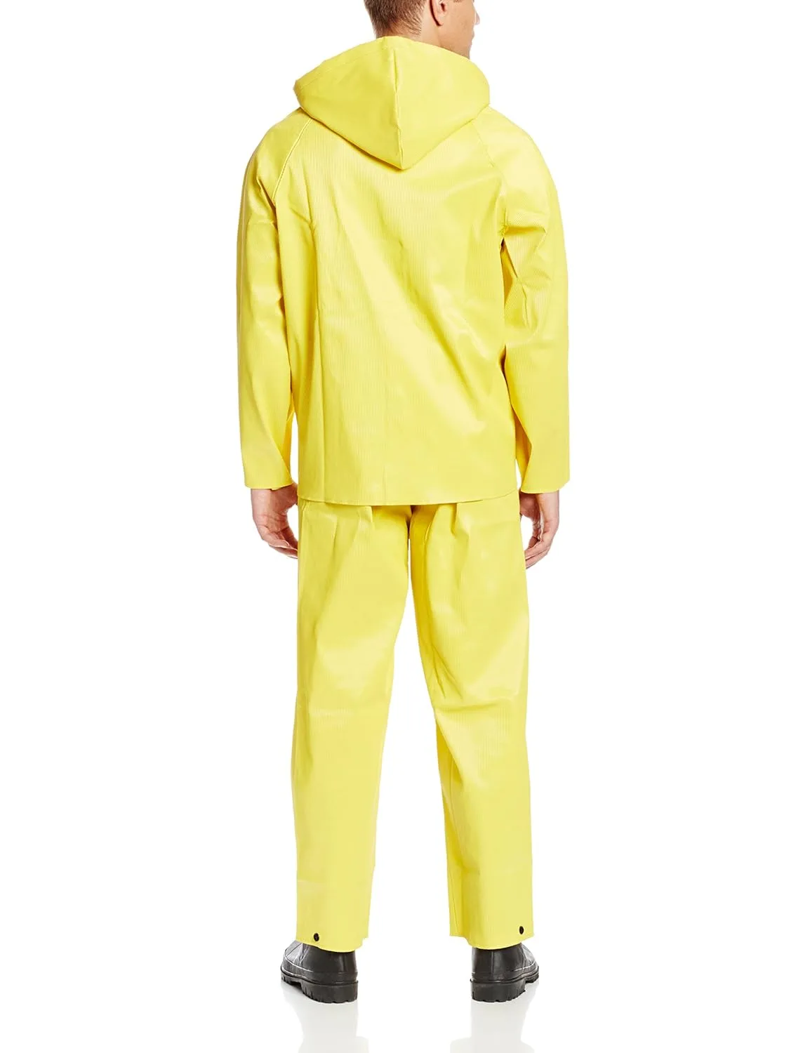 ONGUARD Webtex 3-Piece Rain Suit with Bib Pants, Size Medium, Yellow