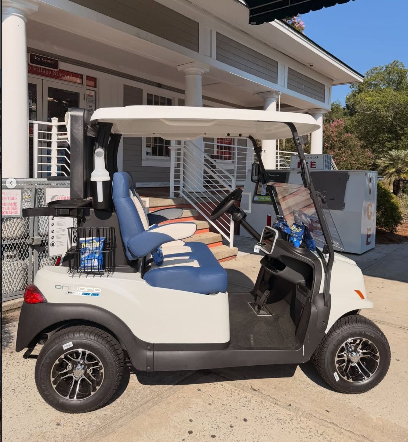 New Club Car Onward 2 Passenger White / Blue