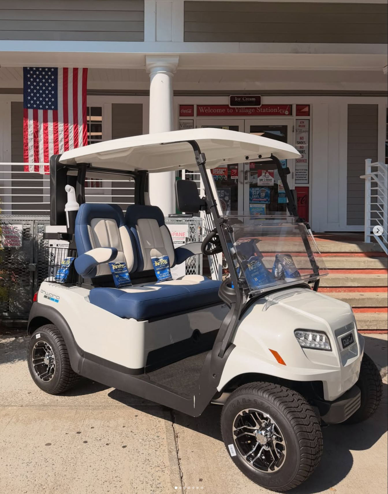 New Club Car Onward 2 Passenger White / Blue