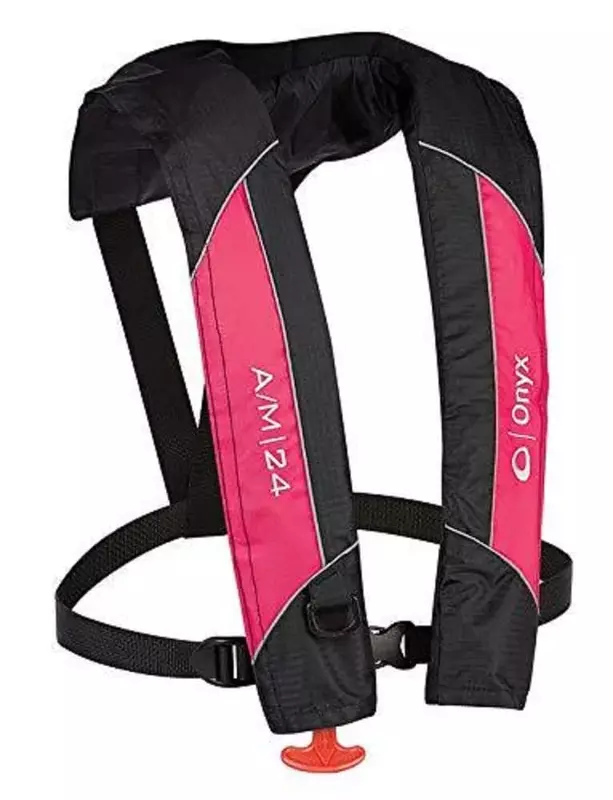 Onyx A/M-24 All Clear Automatic/Manual Inflatable Life Jacket, U.S. Coast Guard Approved, Low Profile, Compact Design