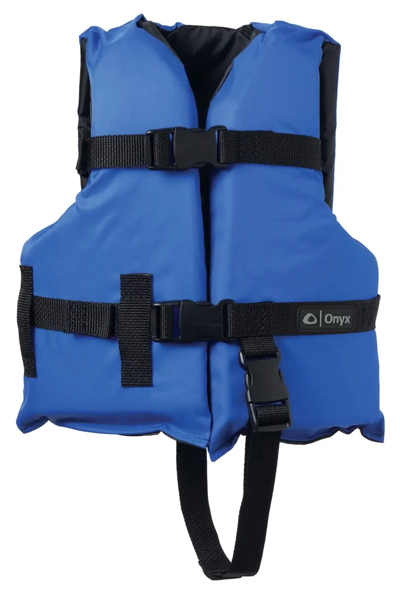 ONYX General Purpose Coast Guard Approved Boating Life Jacket Child 33-55lbs Blue