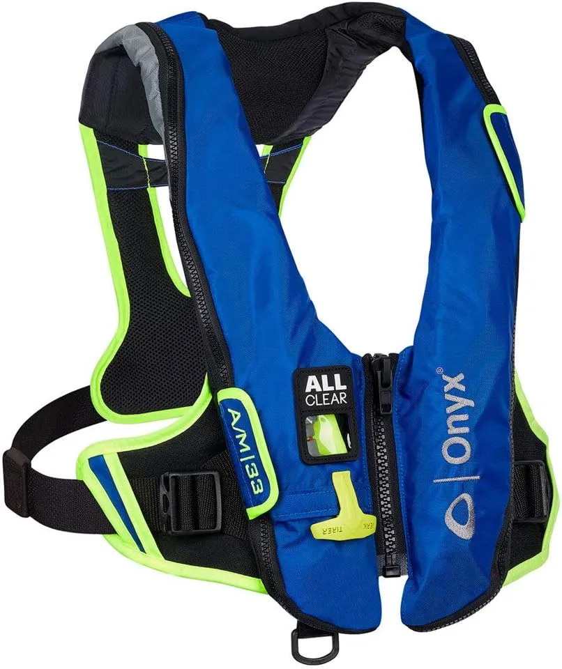 Onyx Impulse A/M-33 All Clear Auto/Manual Inflatable Life Jacket - Blue