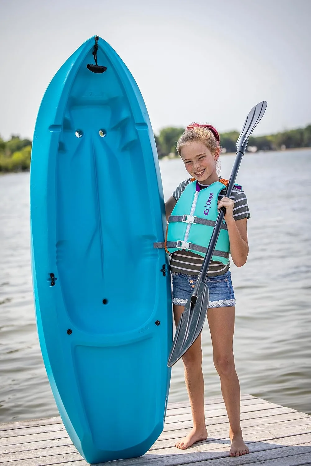 Onyx U.S. Coast Guard and Transport Canada Approved Youth Paddle Vest for Youth 55-88 Pounds for Kayaking, Canoeing