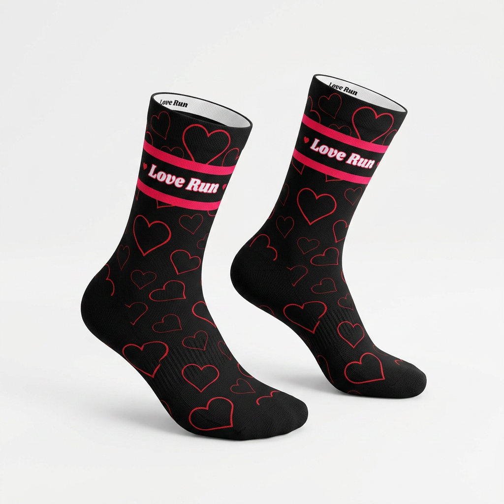 Black Love Run Socks