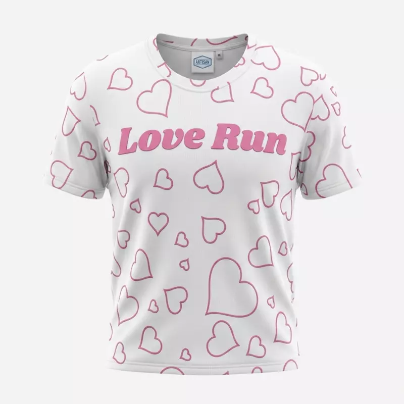 White Love Run T-Shirt