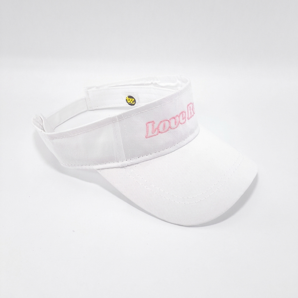 Sports Visor White Love Run