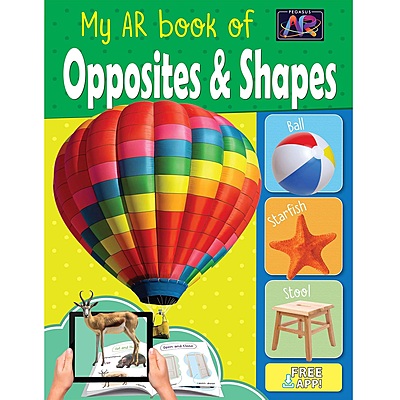 My AR Book of Animals, Vehicles, Human Body, Opposite & Shapes - Set of 4 Early Learning Books