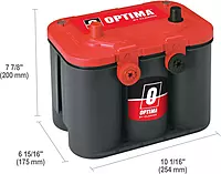 OPTIMA RedTop GRP34 800 CCA Sealed AGM Starting Battery - 8004-003