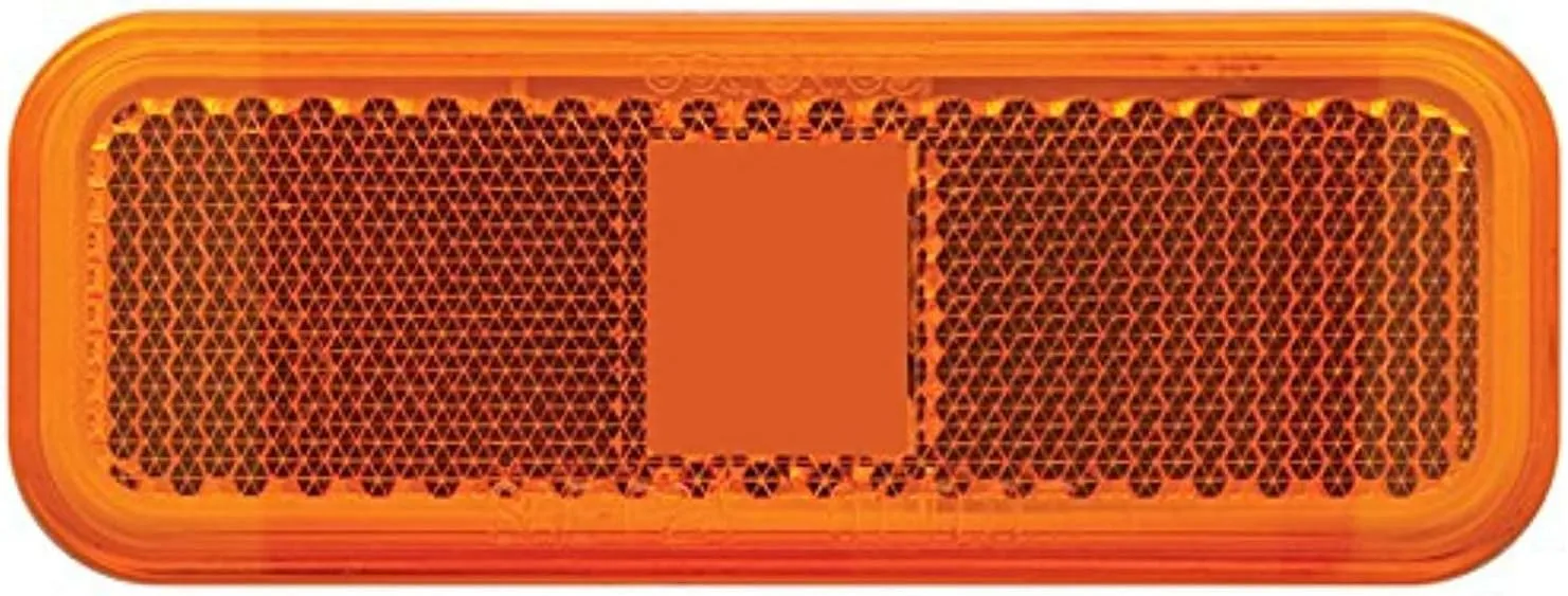 Optronics A-44ABP Amber Replacement Lens for Rectangular Marker/Clearance Light 1 Count (Pack of 1)