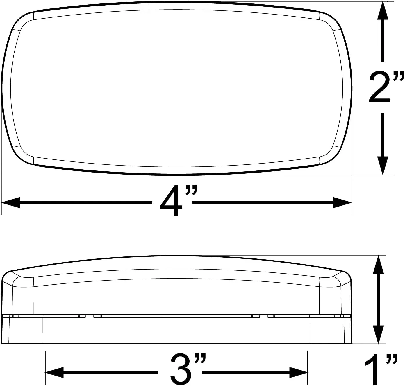 Optronics MCL0032RBBP Red LED Marker/Clearance Light