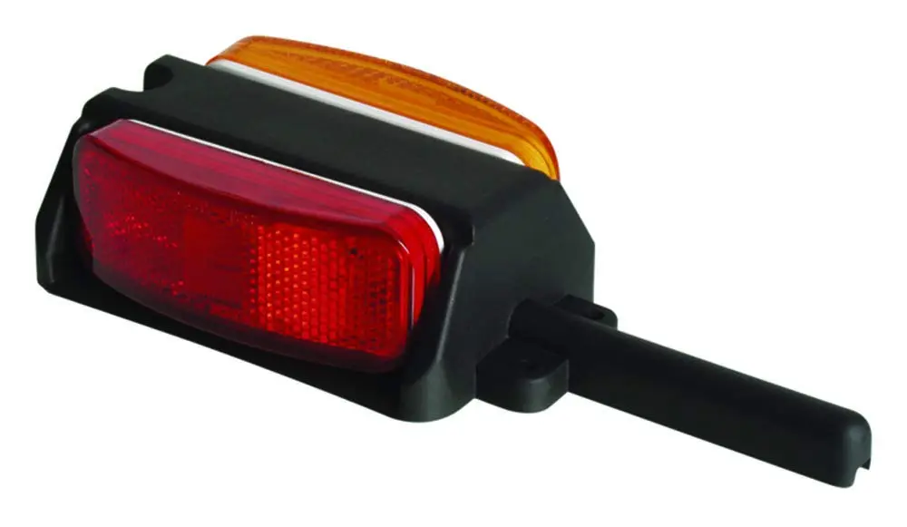 Optronics BA44FNLP Amber and Red Left Side reflex Fender Light Assembly