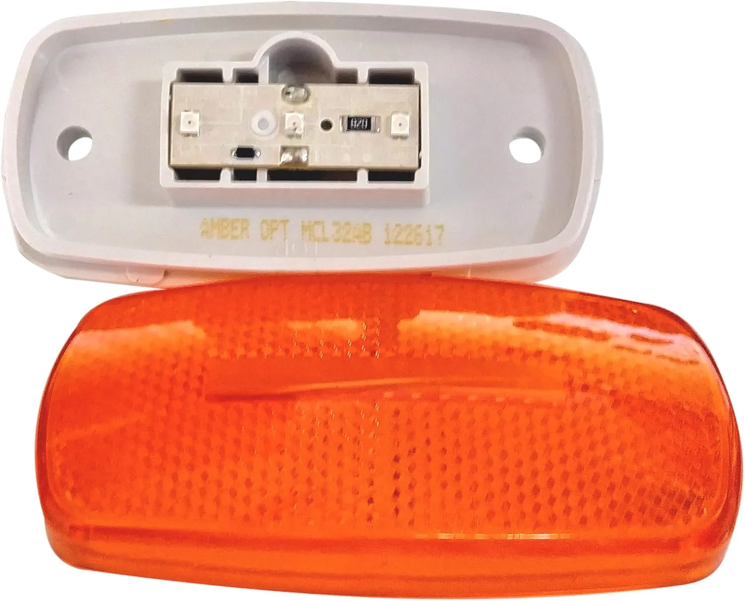 Optronics MCL32AS Surface Mount LED Marker Clearance Light with Reflex, Amber