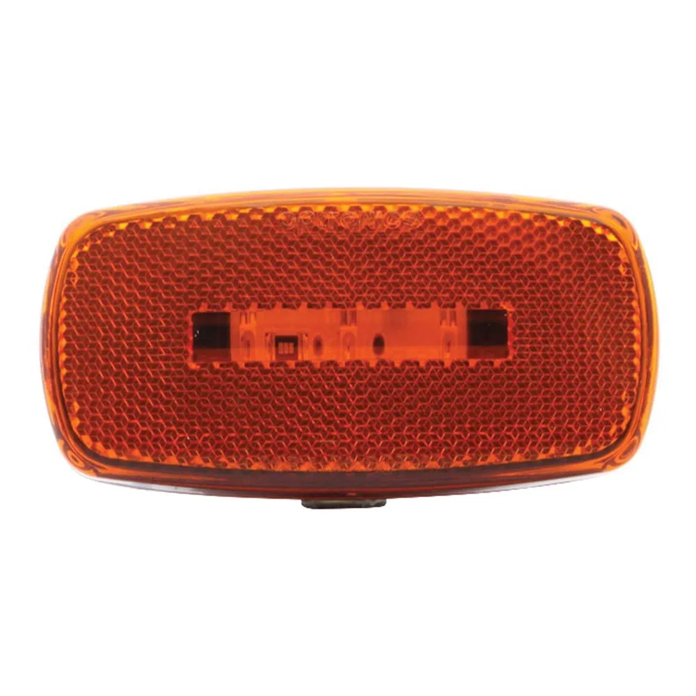 Optronics MCL32ABS Surface Mount LED Marker Clearance Light with Reflex, Amber 1 Count (Pack of 1)
