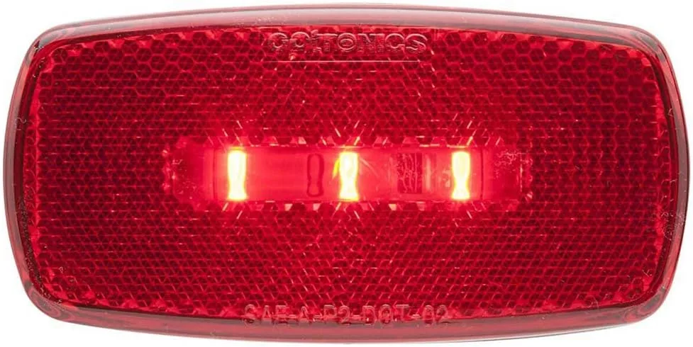 Optronics MCL32RBBP LED Surface Mount Marker/Clearance Light with Reflex, Black